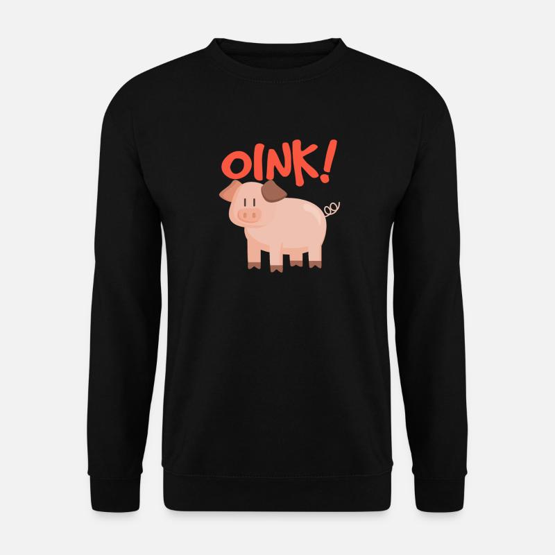 Pig Oink - Unisex Sweatshirt - black