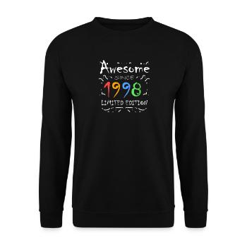 1998 - Né en 1998 - Fantastique depuis 1998 - Sweat-shirt Unisexe - noir - Devant - Alina (178cm) & Michal (187cm)
