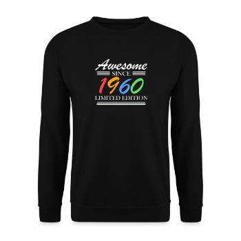 1960 - Born 1960 - Fantastic since 1960 - Unisex Sweatshirt - black - Front - Alina (178cm) & Michal (187cm)