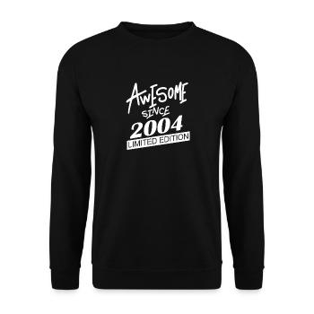 2004 - Vintage 2004 - Fantastic since 2004 - Unisex Sweatshirt - black - Front - Alina (178cm) & Michal (187cm)
