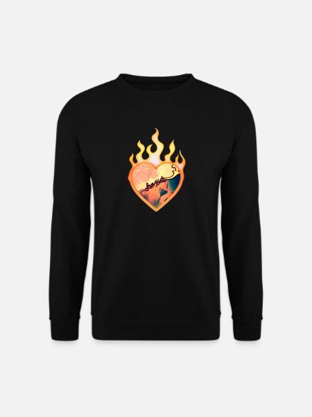 wonderful floral design - Unisex Sweatshirt - black