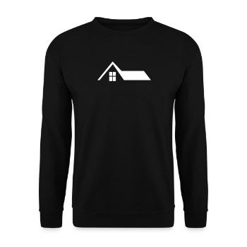 House Roof - Unisex Sweatshirt - black - Front - Alina (178cm) & Michal (187cm)