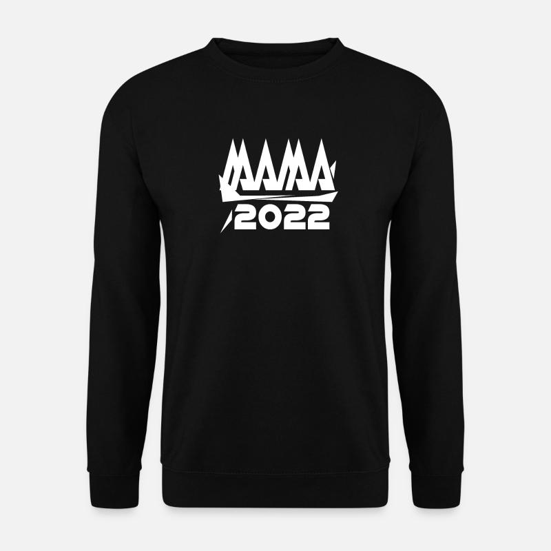 Maman 2022 Mère Grossesse Enceinte - Sweat-shirt Unisexe - noir