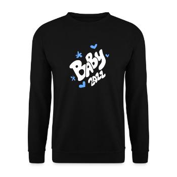 Bébé 2022 - Naissance Enceinte 2022 - Sweat-shirt Unisexe - noir - Devant - Alina (178cm) & Michal (187cm)
