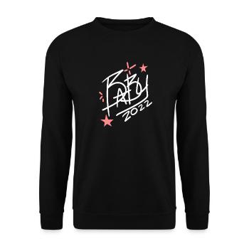 Bébé 2022 - Naissance Enceinte 2022 - Sweat-shirt Unisexe - noir - Devant - Alina (178cm) & Michal (187cm)
