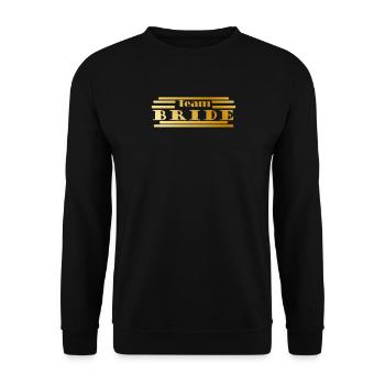 Team Bride en or - Sweat-shirt Unisexe - noir - Devant - Alina (178cm) & Michal (187cm)