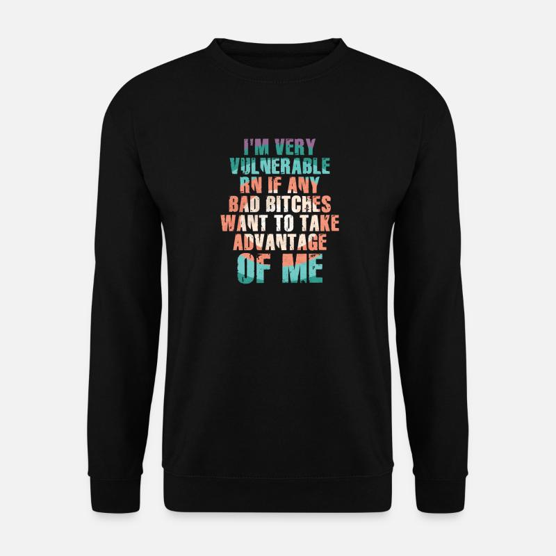 I'm Very Vulnerable RN - Unisex Pullover - Schwarz