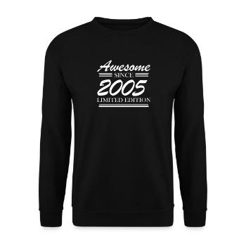 2005 - Born 2005 - Fantastic since 2005 - Unisex Sweatshirt - black - Front - Alina (178cm) & Michal (187cm)