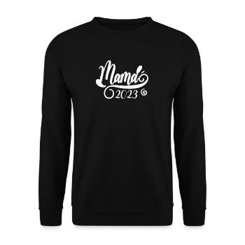 Mom 2023 Mother Pregnancy Pregnant - Unisex Sweatshirt - black - Front - Alina (178cm) & Michal (187cm)