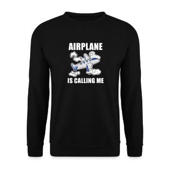 Cadeau de pilote d’avion - Sweat-shirt Unisexe - noir - Devant - Alina (178cm) & Michal (187cm)