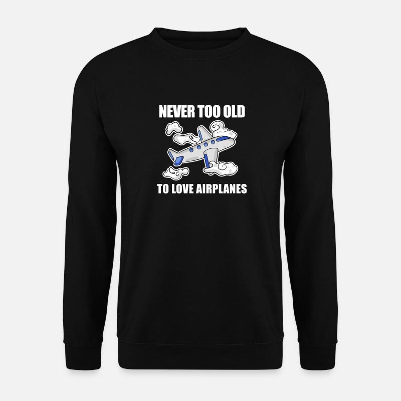Airplane Airplane Pilot Gift - Unisex Sweatshirt - black