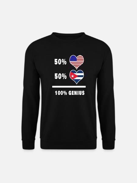 USA og Cuba fantastisk flaggdesign - Genser unisex - svart
