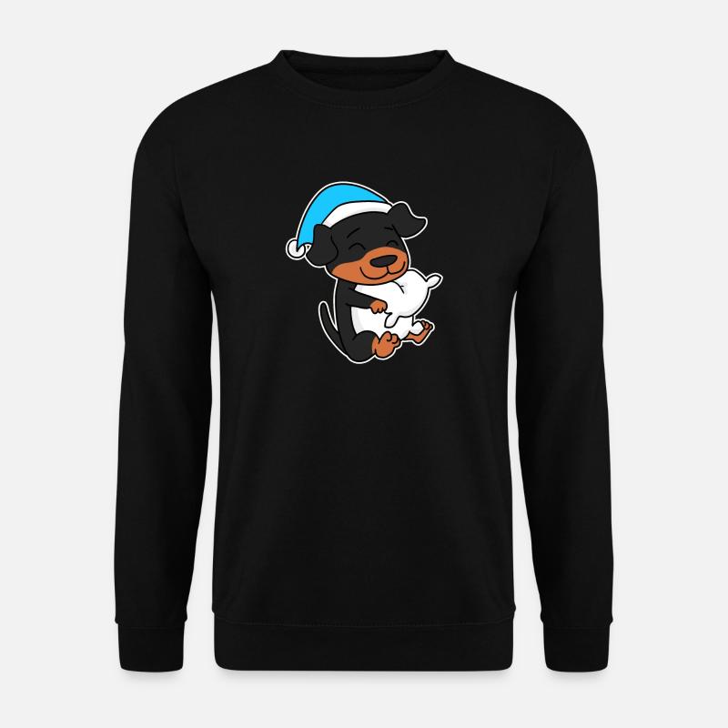 Hund Hunderasse Rottweiler - Unisex Pullover - Schwarz
