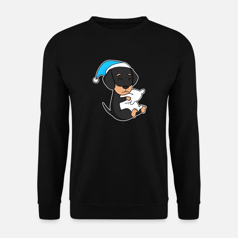 Hund Hunderasse Dackel Dachshund - Unisex Pullover - Schwarz