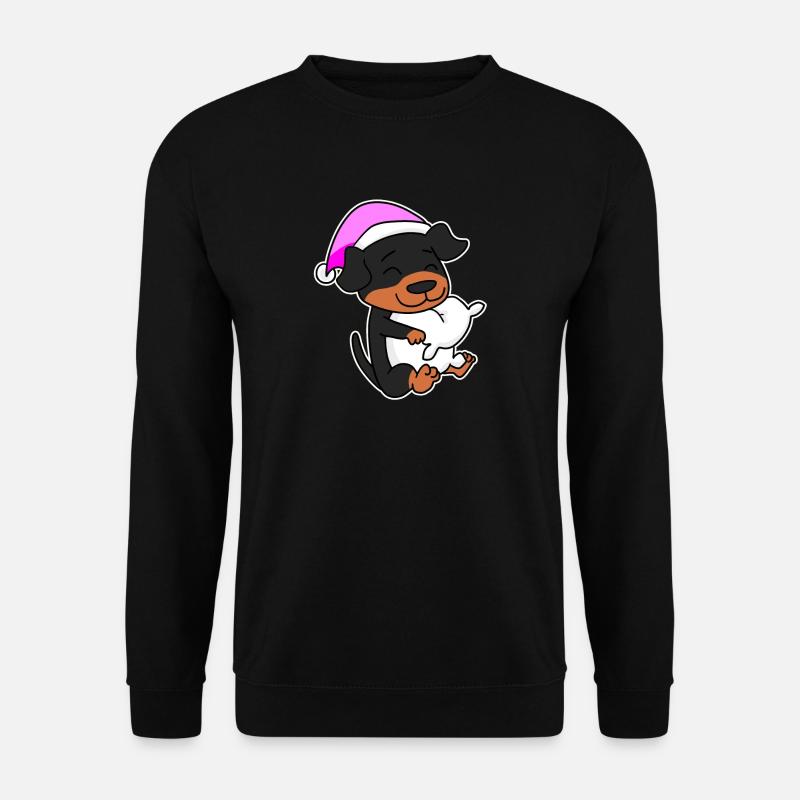 Hund Hunderasse Rottweiler - Unisex Pullover - Schwarz
