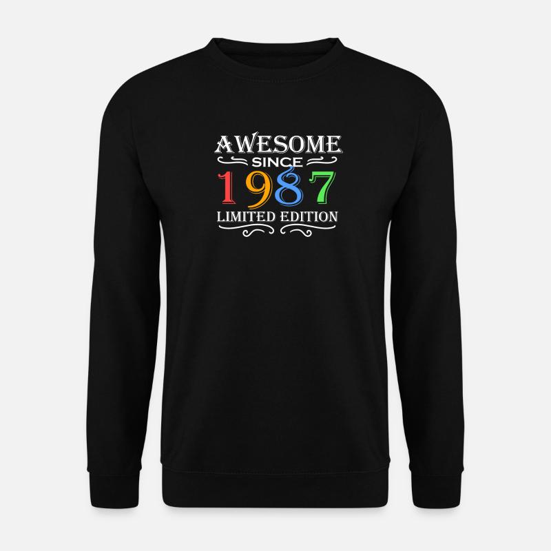 1987 - Jahrgang 1987 - Unisex Pullover - Schwarz