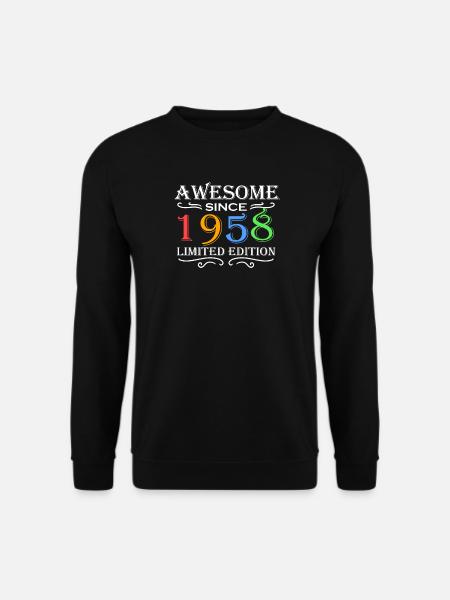 1958 - Born 1958 - Unisex Sweatshirt - black