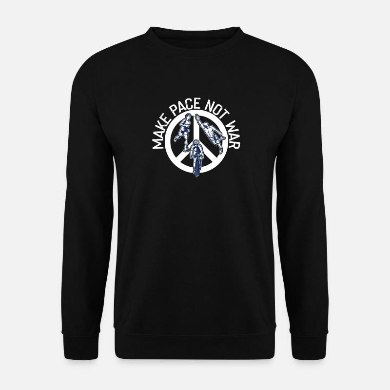 Mach Tempo Statt Krieg Triathlet - Unisex Pullover - Schwarz