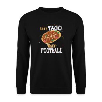 Taco Bout Football Match Day - Unisex Sweatshirt - black - Front - Alina (178cm) & Michal (187cm)