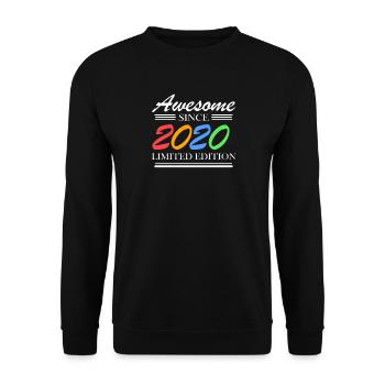 2020 - Fantastic since 2020 - Vintage 2020 - Unisex Sweatshirt - black - Front - Alina (178cm) & Michal (187cm)