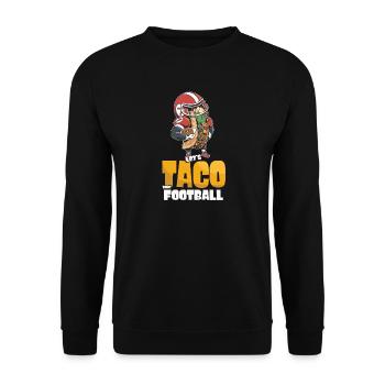 Taco Bout Football Match Day - Unisex Sweatshirt - black - Front - Alina (178cm) & Michal (187cm)