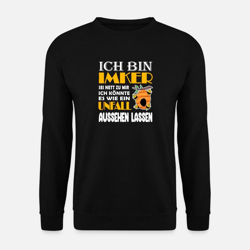 Imker Imkerei Honig Bienen - Unisex Pullover - Schwarz