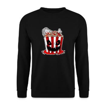 Film d’horreur Film d’horreur Popcorn Cadeau - Sweat-shirt Unisexe - noir - Devant - Alina (178cm) & Michal (187cm)
