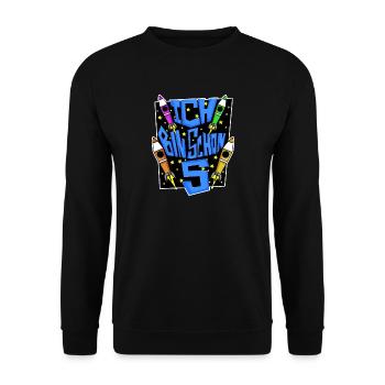 Junge 5 Jahre alt - Ich bin 5 - 5. Geburtstag - Unisex Pullover - Schwarz - Vorne - Alina (178cm) & Michal (187cm)