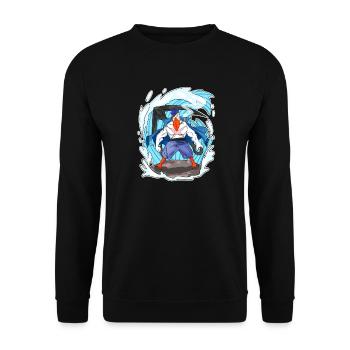 Mouette - Sweat-shirt Unisexe - noir - Devant - Alina (178cm) & Michal (187cm)
