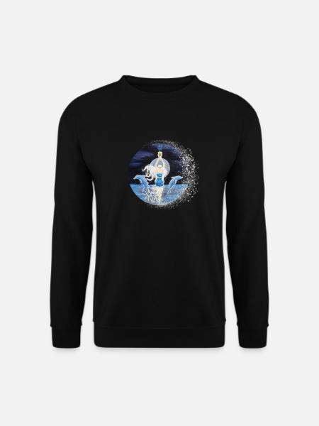 Göttin des Meeres Glitzer - Sonja Ariel von Staden - Unisex Pullover - Schwarz