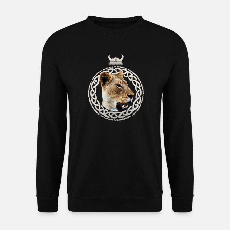 Wikinger Löwin - Unisex Pullover - Schwarz