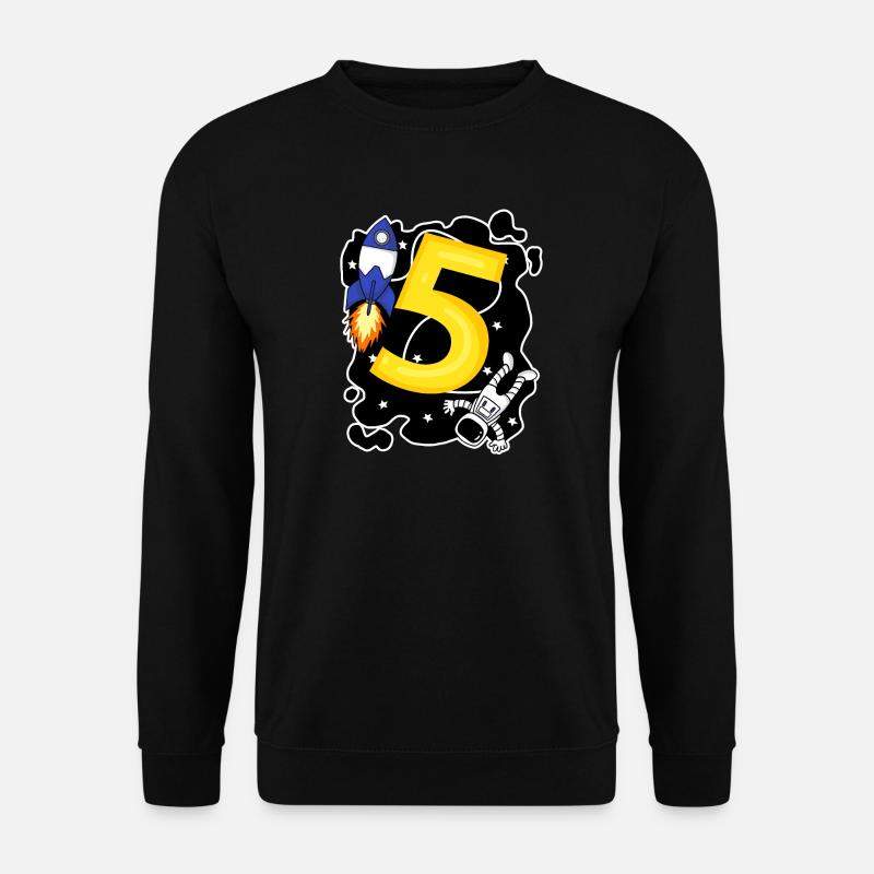 Jeune astronaute de 5 ans - Sweat-shirt Unisexe - noir