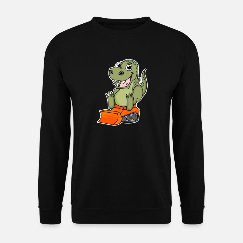 Dino Construction Site Children's Motif - Unisex Sweatshirt - black