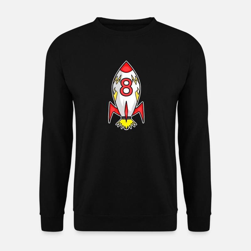Rocket Boy 8th Birthday - Unisex Sweatshirt - black