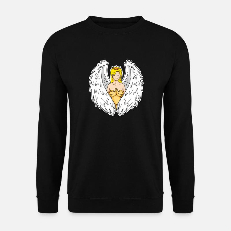 Schutzengel - Unisex Pullover - Schwarz