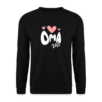 Oma 2023 - Werdende Oma 2023 - Unisex Pullover - Schwarz - Vorne - Alina (178cm) & Michal (187cm)