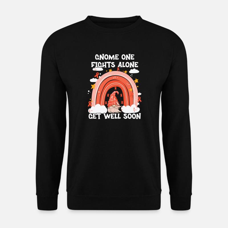 Gnome One Fights Alone Leukemia - Unisex Sweatshirt - black