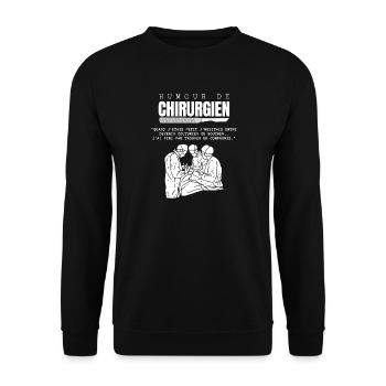 Humour de Chirurgien - Sweat-shirt Unisexe - noir - Devant - Alina (178cm) & Michal (187cm)