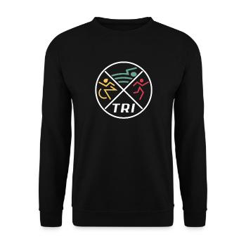 Women's Triathlon - Unisex Sweatshirt - black - Front - Alina (178cm) & Michal (187cm)