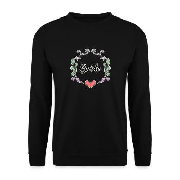 Braut Junggesellinnenabschied - Unisex Pullover - Schwarz - Vorne - Alina (178cm) & Michal (187cm)