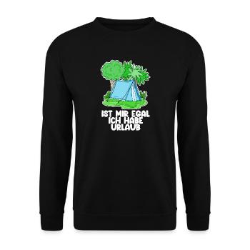 Urlaub - Unisex Pullover - Schwarz - Vorne - Alina (178cm) & Michal (187cm)