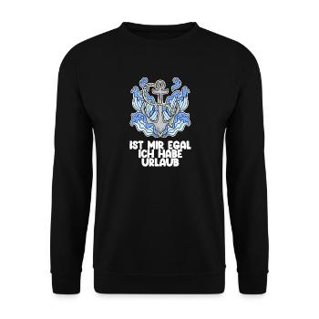 Urlaub - Unisex Pullover - Schwarz - Vorne - Alina (178cm) & Michal (187cm)