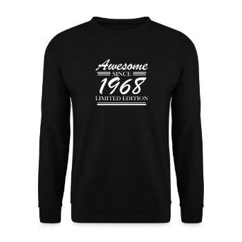 1968 - Born 1968 - Unisex Sweatshirt - black - Front - Alina (178cm) & Michal (187cm)