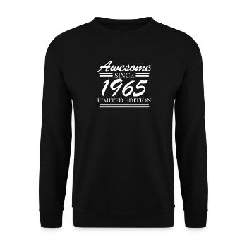 1965 - Born 1965 - Unisex Sweatshirt - black - Front - Alina (178cm) & Michal (187cm)