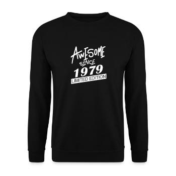 1979 - Unisex Pullover - Schwarz - Vorne - Alina (178cm) & Michal (187cm)