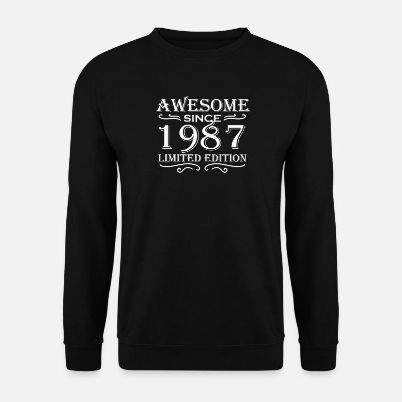 1987 - Jahrgang 1987 - Unisex Pullover - Schwarz