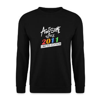 2011 - Born 2011 - Unisex Sweatshirt - black - Front - Alina (178cm) & Michal (187cm)