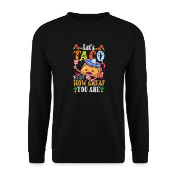 Parlons de la façon dont vous êtes génial - Sweat-shirt Unisexe - noir - Devant - Alina (178cm) & Michal (187cm)