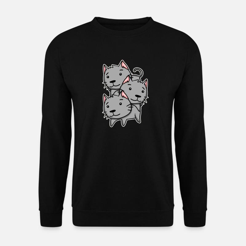 Chats mignons - Sweat-shirt Unisexe - noir