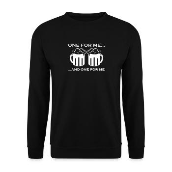 Beer Beer Mug Gift - Unisex Sweatshirt - black - Front - Alina (178cm) & Michal (187cm)